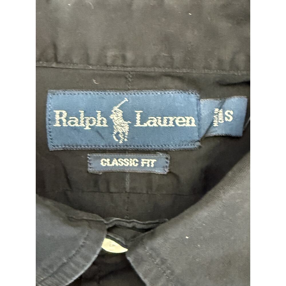 Ralph Lauren Golf Mens Black Classic Fit Button Down Short Sleeve Shirt S Preppy - Picture 4 of 6
